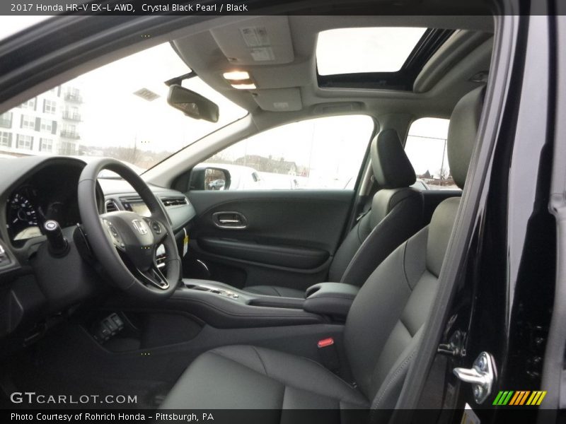 Crystal Black Pearl / Black 2017 Honda HR-V EX-L AWD