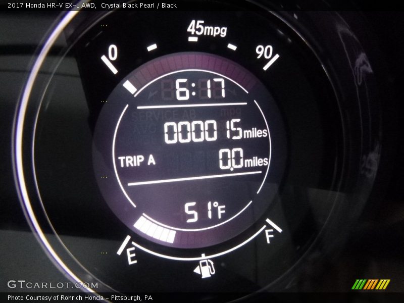 Crystal Black Pearl / Black 2017 Honda HR-V EX-L AWD