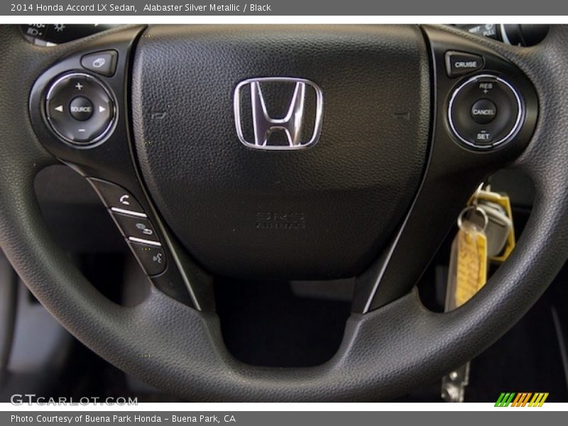 Alabaster Silver Metallic / Black 2014 Honda Accord LX Sedan