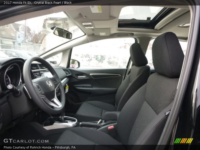 Crystal Black Pearl / Black 2017 Honda Fit EX