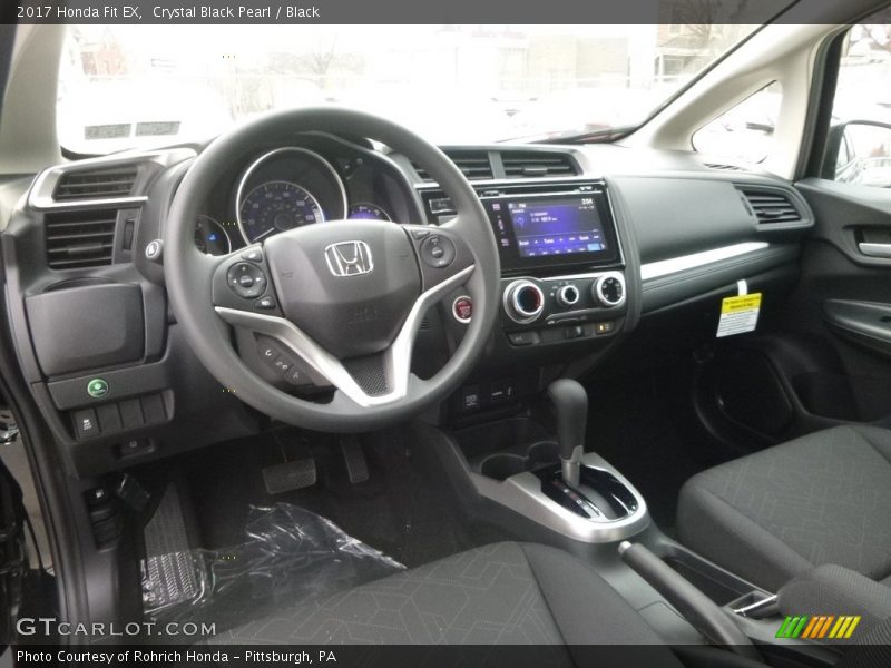  2017 Fit EX Black Interior