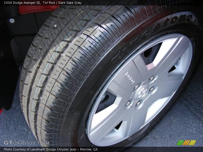 Tor Red / Dark Slate Gray 2009 Dodge Avenger SE