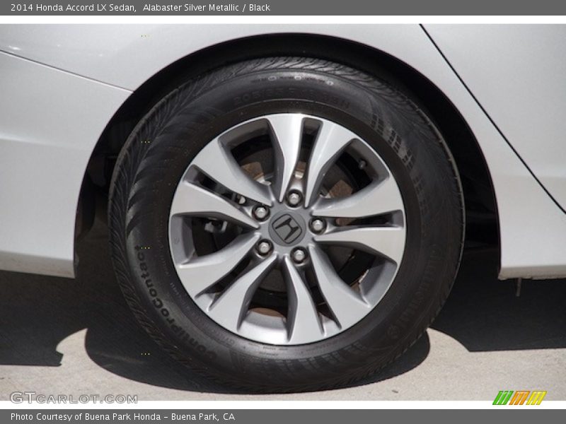 Alabaster Silver Metallic / Black 2014 Honda Accord LX Sedan