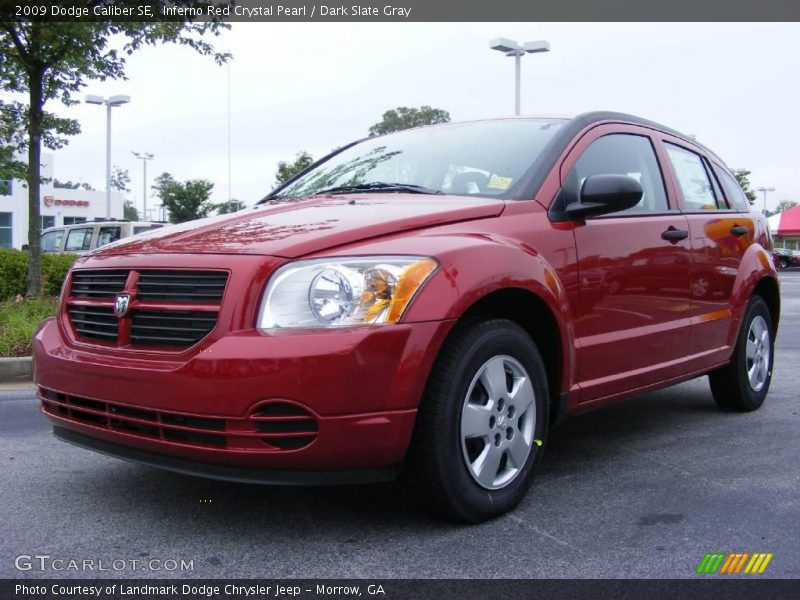 Inferno Red Crystal Pearl / Dark Slate Gray 2009 Dodge Caliber SE