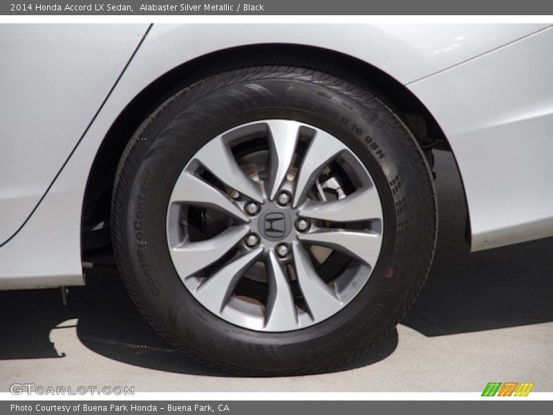 Alabaster Silver Metallic / Black 2014 Honda Accord LX Sedan