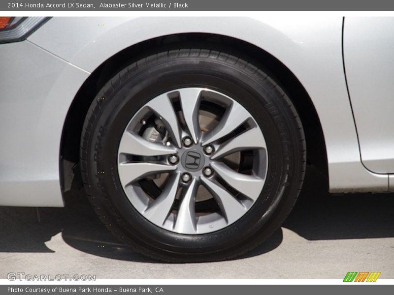Alabaster Silver Metallic / Black 2014 Honda Accord LX Sedan