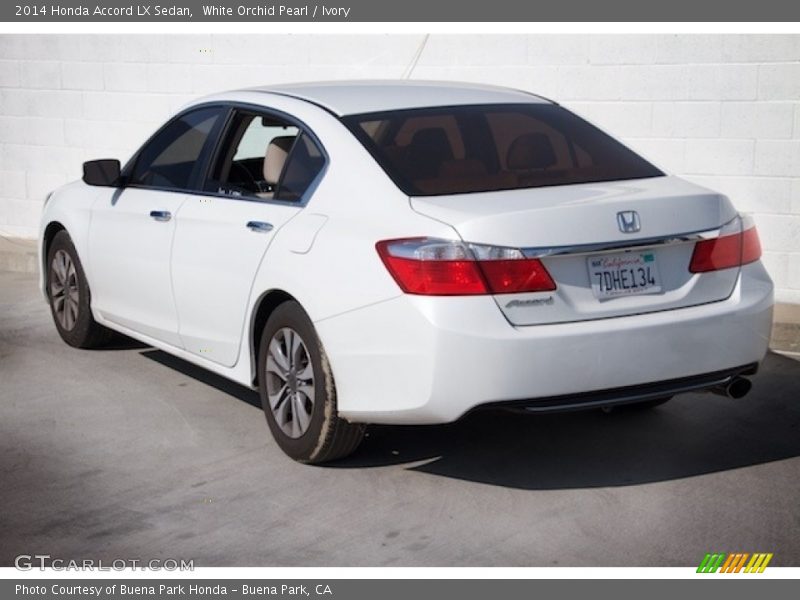 White Orchid Pearl / Ivory 2014 Honda Accord LX Sedan