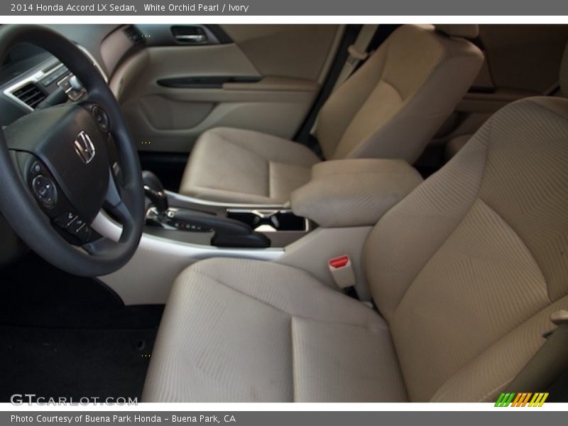 White Orchid Pearl / Ivory 2014 Honda Accord LX Sedan