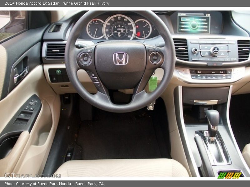 White Orchid Pearl / Ivory 2014 Honda Accord LX Sedan