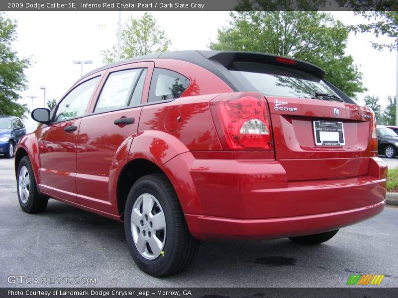 Inferno Red Crystal Pearl / Dark Slate Gray 2009 Dodge Caliber SE