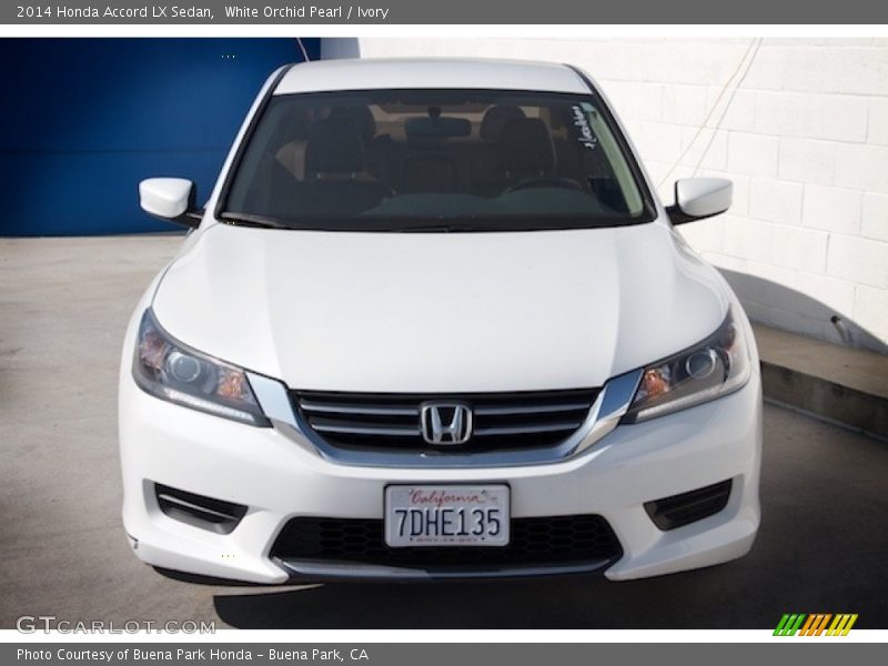 White Orchid Pearl / Ivory 2014 Honda Accord LX Sedan