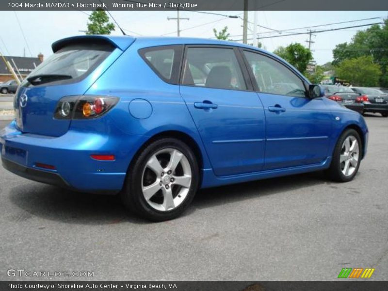Winning Blue Mica / Black/Blue 2004 Mazda MAZDA3 s Hatchback