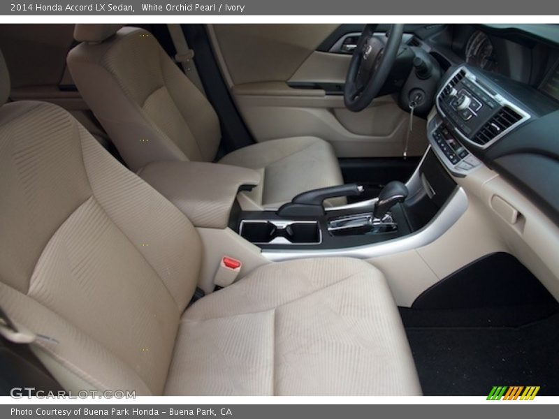 White Orchid Pearl / Ivory 2014 Honda Accord LX Sedan