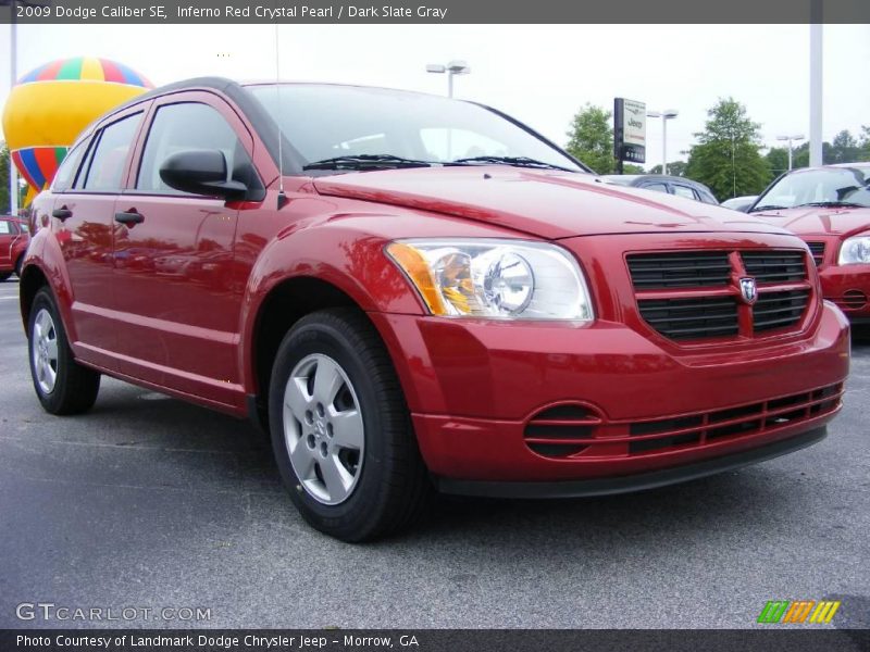 Inferno Red Crystal Pearl / Dark Slate Gray 2009 Dodge Caliber SE
