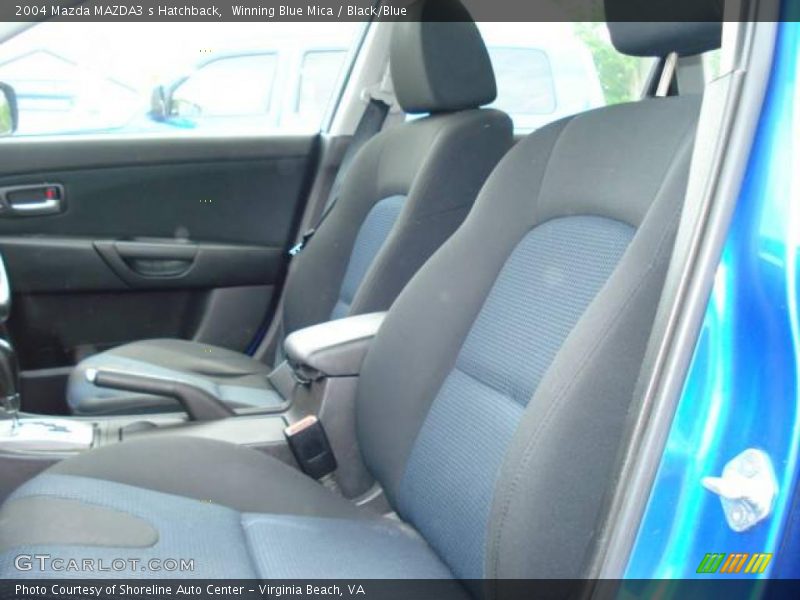 Winning Blue Mica / Black/Blue 2004 Mazda MAZDA3 s Hatchback
