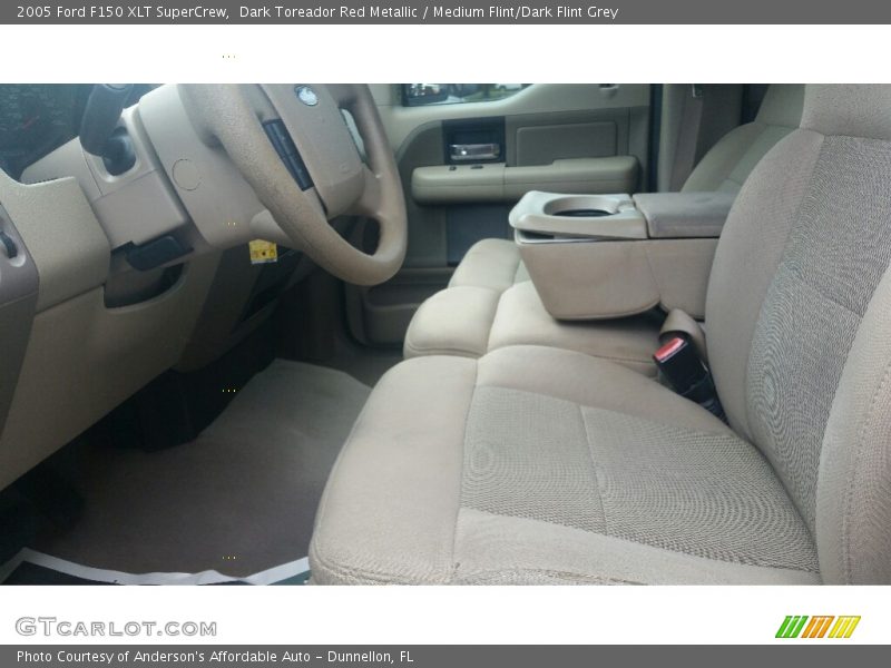 Dark Toreador Red Metallic / Medium Flint/Dark Flint Grey 2005 Ford F150 XLT SuperCrew