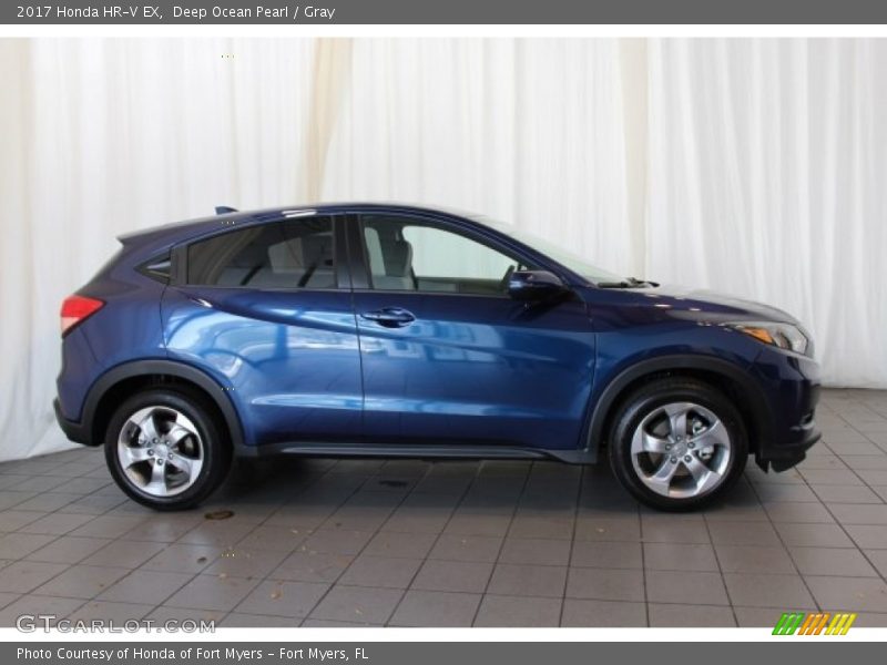 Deep Ocean Pearl / Gray 2017 Honda HR-V EX
