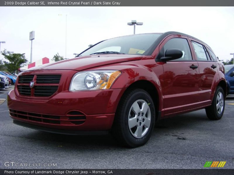 Inferno Red Crystal Pearl / Dark Slate Gray 2009 Dodge Caliber SE