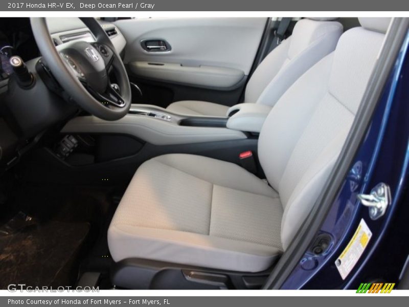Deep Ocean Pearl / Gray 2017 Honda HR-V EX