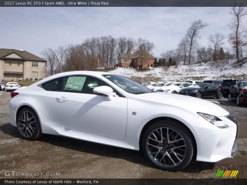 Ultra White / Rioja Red 2017 Lexus RC 350 F Sport AWD