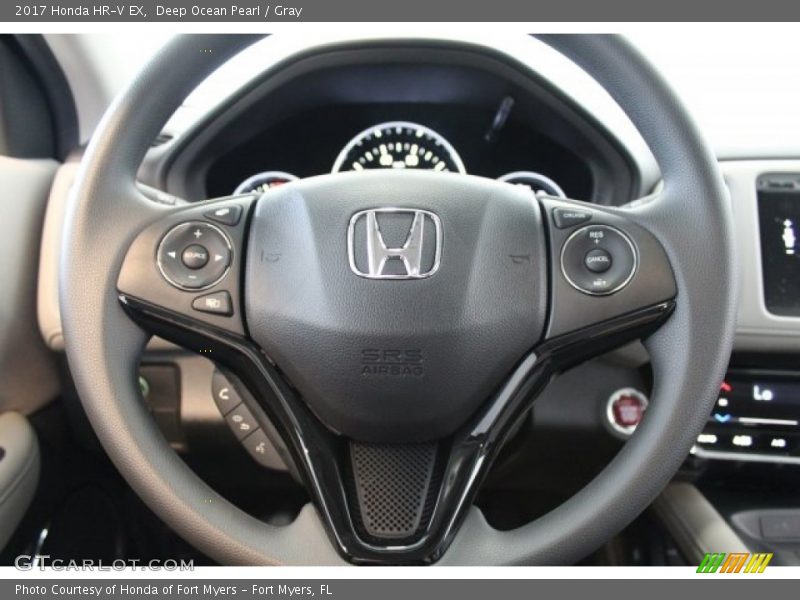 Deep Ocean Pearl / Gray 2017 Honda HR-V EX