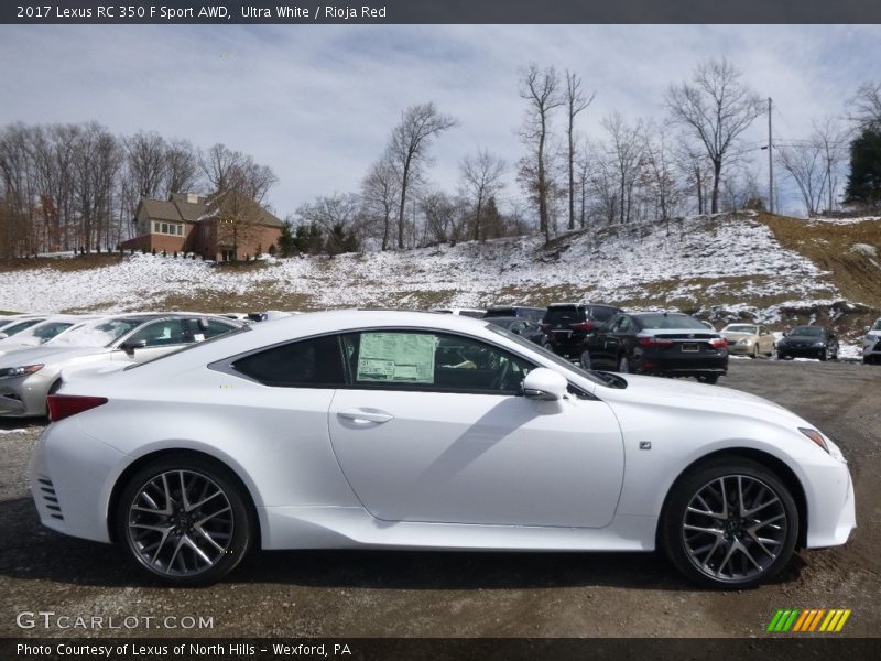 Ultra White / Rioja Red 2017 Lexus RC 350 F Sport AWD