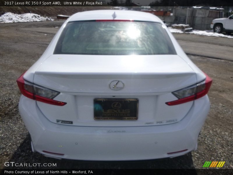 Ultra White / Rioja Red 2017 Lexus RC 350 F Sport AWD