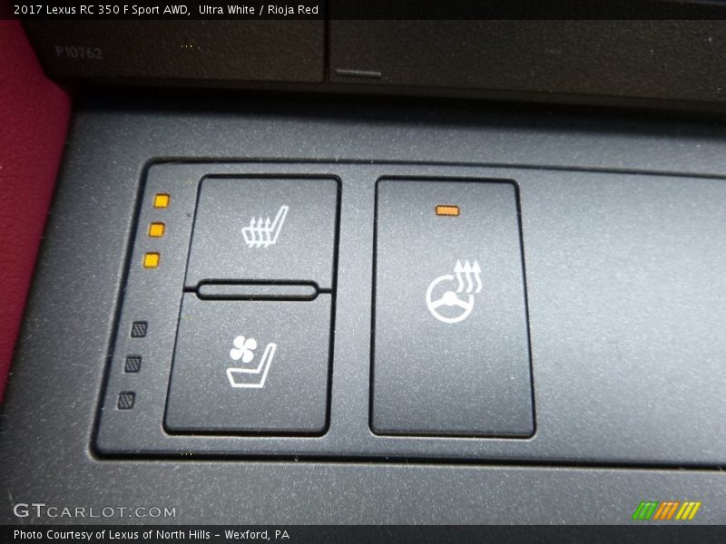 Controls of 2017 RC 350 F Sport AWD