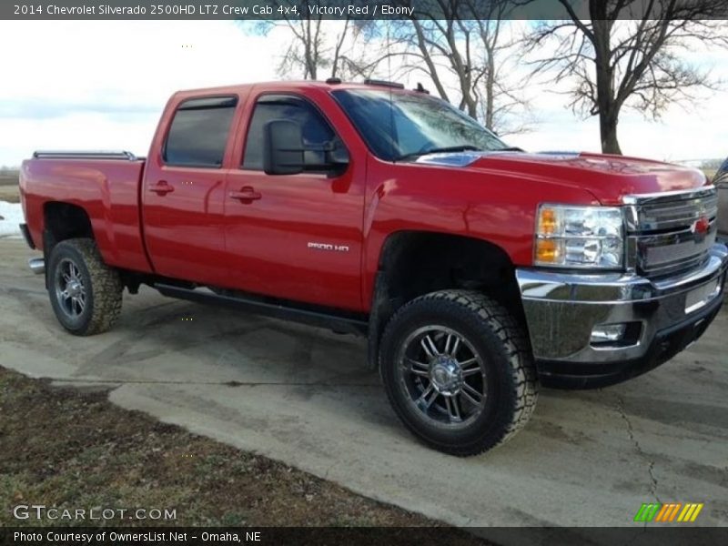 Victory Red / Ebony 2014 Chevrolet Silverado 2500HD LTZ Crew Cab 4x4