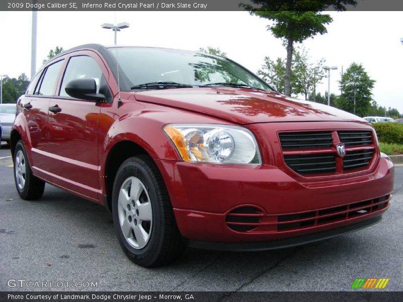 Inferno Red Crystal Pearl / Dark Slate Gray 2009 Dodge Caliber SE