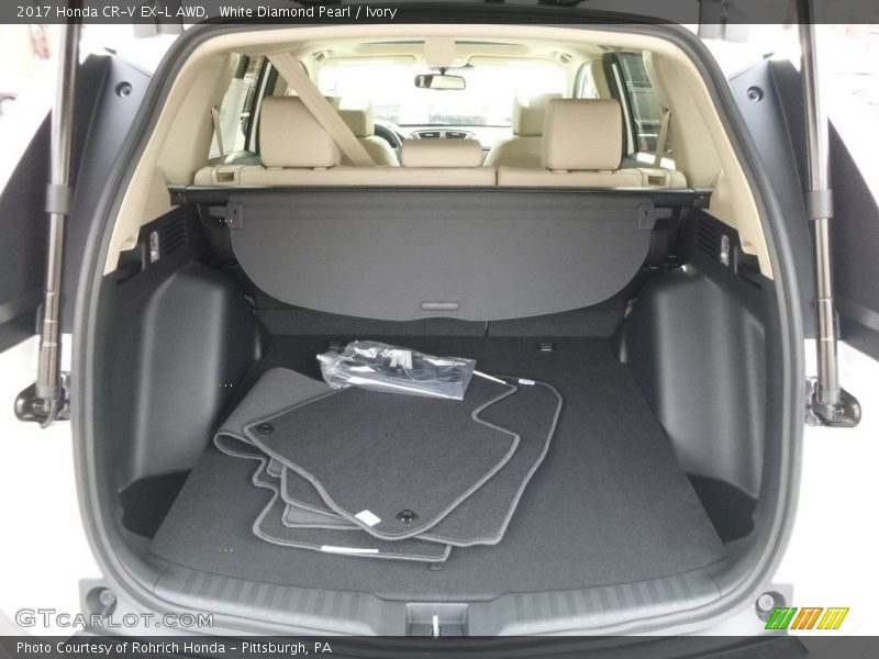 White Diamond Pearl / Ivory 2017 Honda CR-V EX-L AWD
