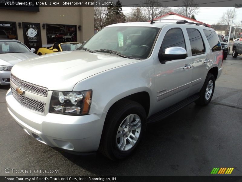 Sheer Silver Metallic / Ebony 2010 Chevrolet Tahoe LTZ 4x4