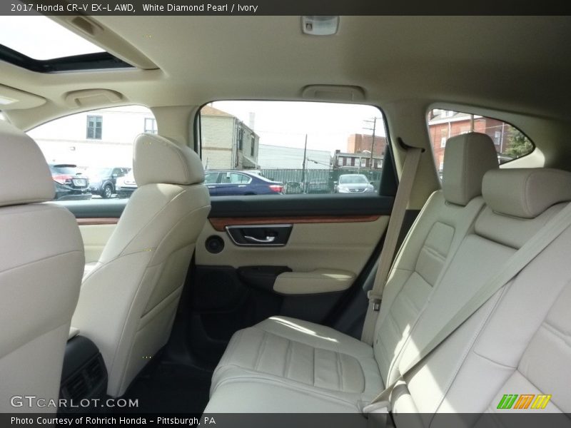 White Diamond Pearl / Ivory 2017 Honda CR-V EX-L AWD