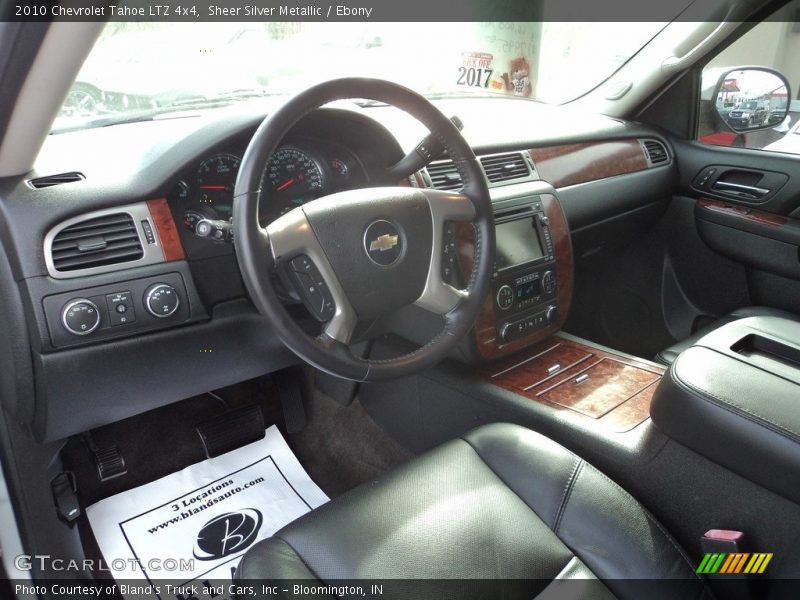 Sheer Silver Metallic / Ebony 2010 Chevrolet Tahoe LTZ 4x4