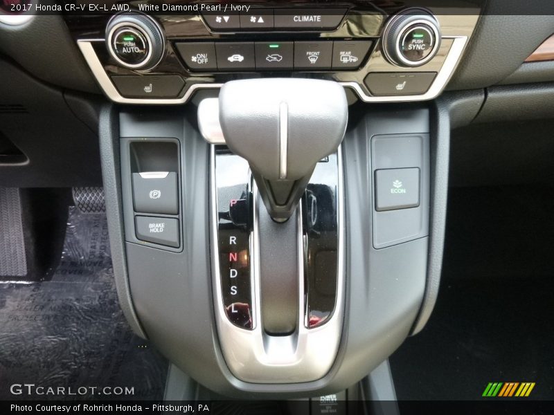 White Diamond Pearl / Ivory 2017 Honda CR-V EX-L AWD