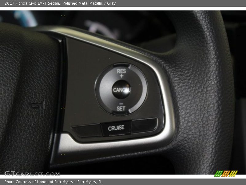 Polished Metal Metallic / Gray 2017 Honda Civic EX-T Sedan