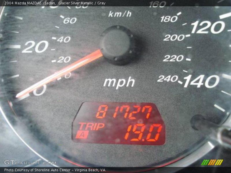 Glacier Silver Metallic / Gray 2004 Mazda MAZDA6 i Sedan