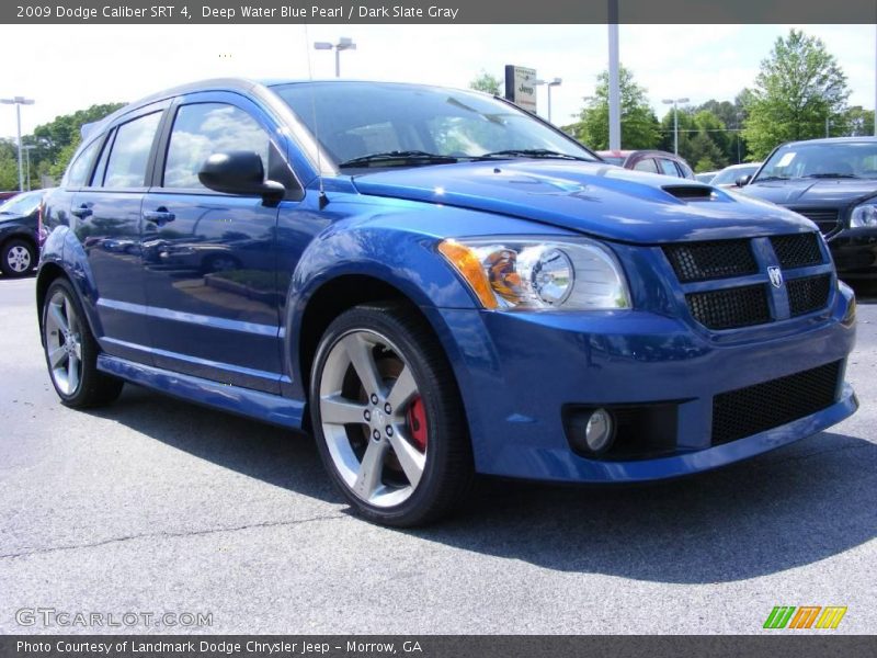 Deep Water Blue Pearl / Dark Slate Gray 2009 Dodge Caliber SRT 4