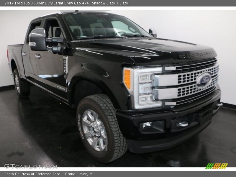 Shadow Black / Black 2017 Ford F350 Super Duty Lariat Crew Cab 4x4
