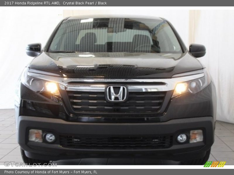 Crystal Black Pearl / Black 2017 Honda Ridgeline RTL AWD