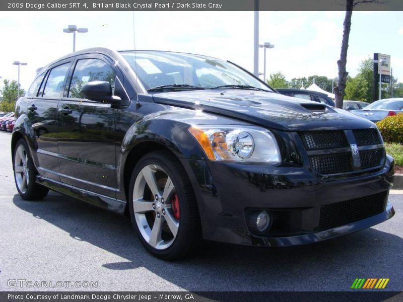 Brilliant Black Crystal Pearl / Dark Slate Gray 2009 Dodge Caliber SRT 4