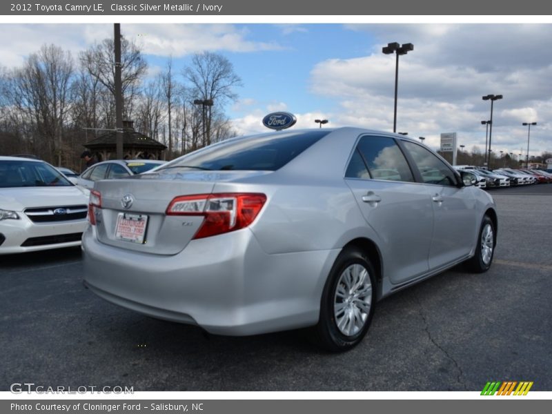 Classic Silver Metallic / Ivory 2012 Toyota Camry LE