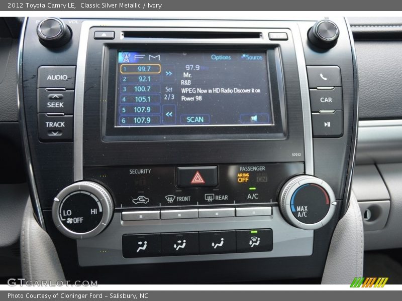 Classic Silver Metallic / Ivory 2012 Toyota Camry LE