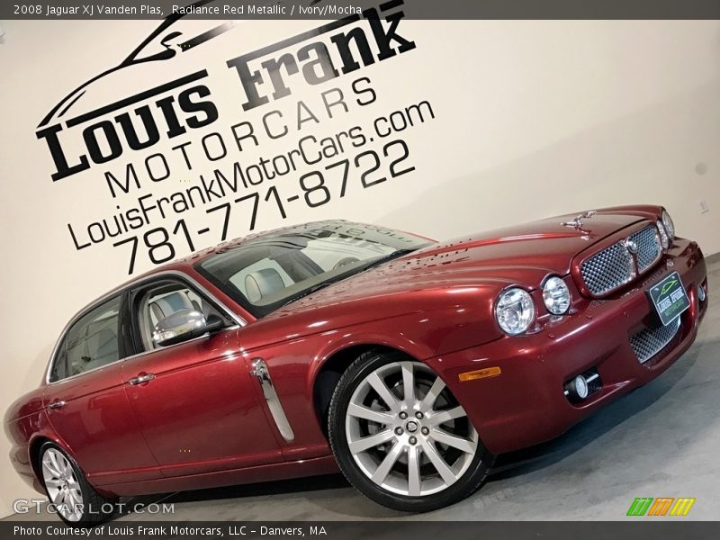 Radiance Red Metallic / Ivory/Mocha 2008 Jaguar XJ Vanden Plas