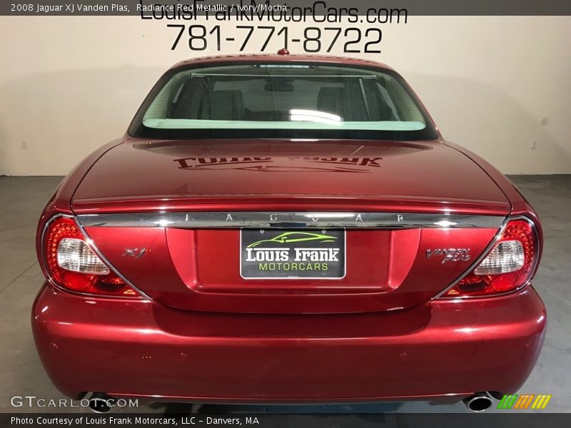 Radiance Red Metallic / Ivory/Mocha 2008 Jaguar XJ Vanden Plas