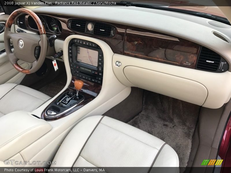 Radiance Red Metallic / Ivory/Mocha 2008 Jaguar XJ Vanden Plas