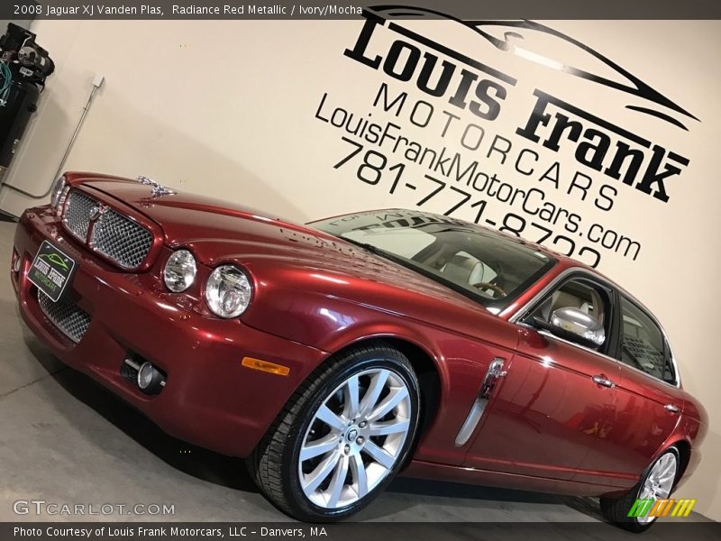 Radiance Red Metallic / Ivory/Mocha 2008 Jaguar XJ Vanden Plas