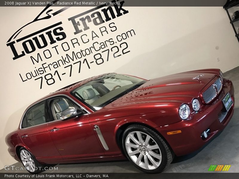 Radiance Red Metallic / Ivory/Mocha 2008 Jaguar XJ Vanden Plas