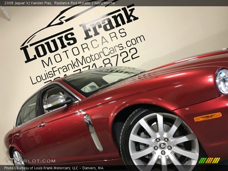 Radiance Red Metallic / Ivory/Mocha 2008 Jaguar XJ Vanden Plas