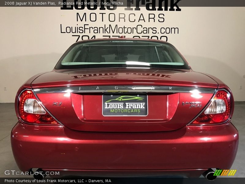 Radiance Red Metallic / Ivory/Mocha 2008 Jaguar XJ Vanden Plas